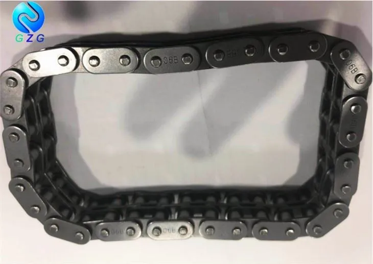 Прави странични плочи Ролкова верига Въглеродна стоманена транспортна верига